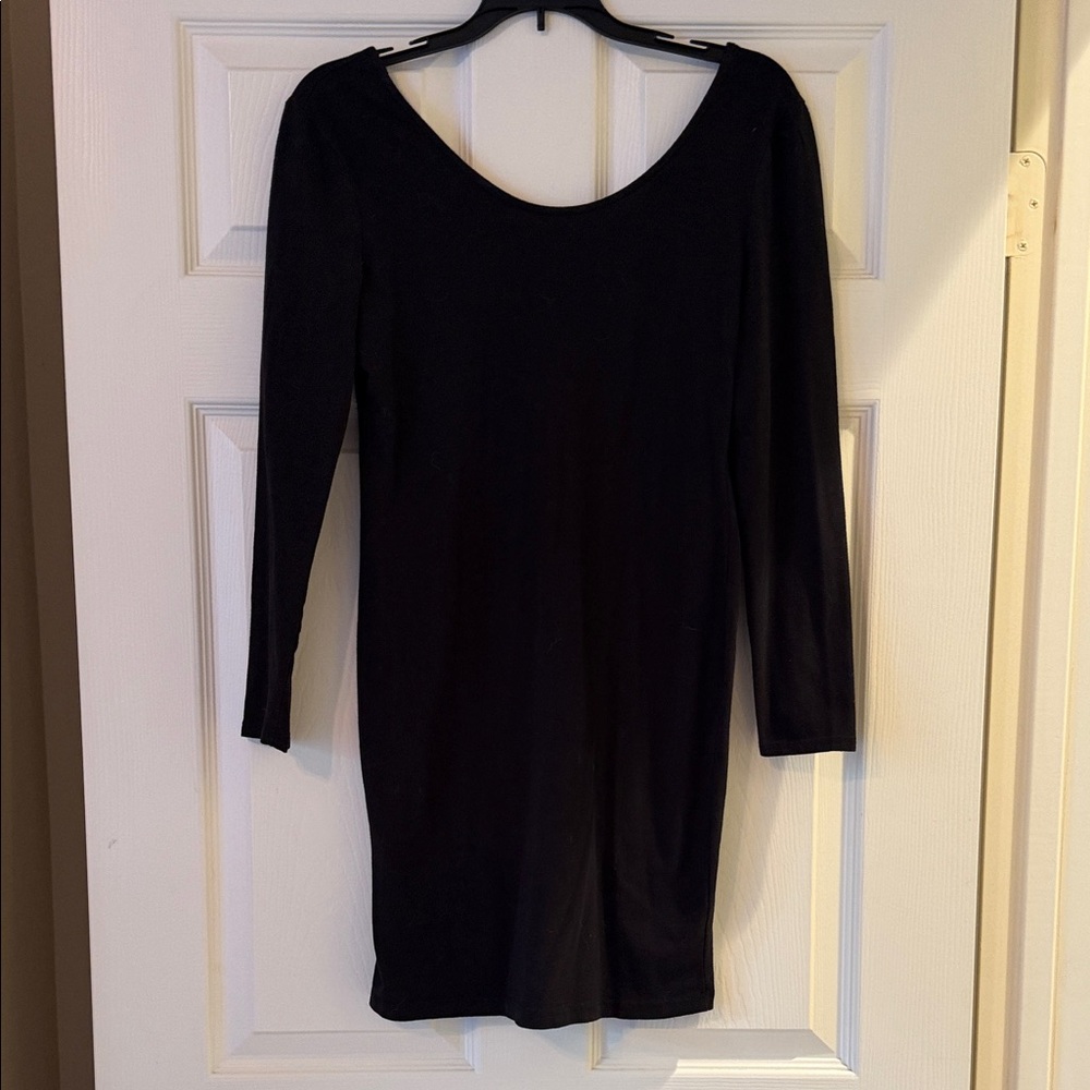 Charlotte Russe Black Long Sleeve Dress